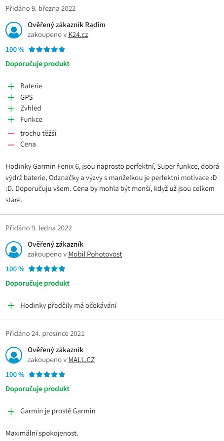 Recenze a zkušenosti s hodinkami Garmin Fenix6