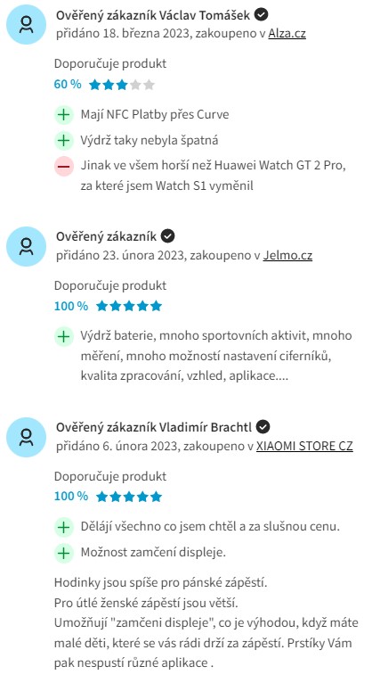 Recenze a zkušenosti se smart hodinky a NFC Xiaomi Watch S1