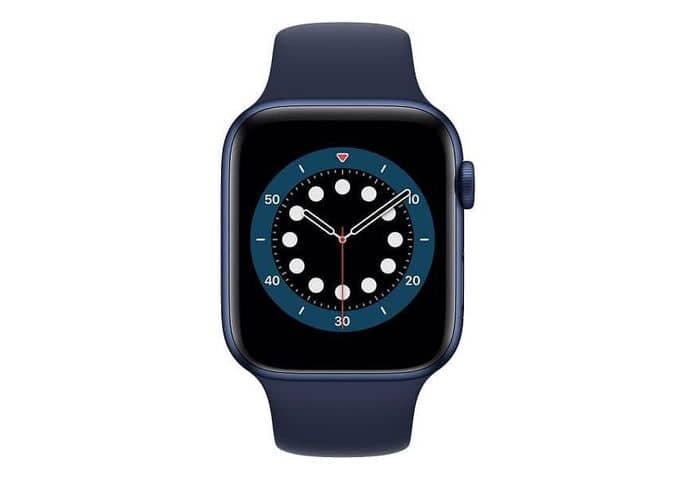 Smart hodinky Apple Watch Series 6 v modré barvě