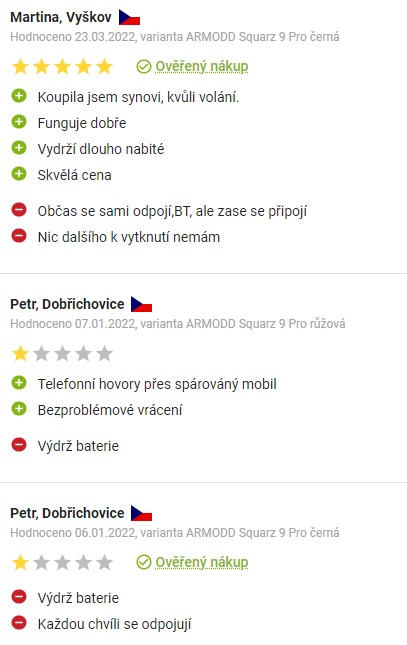 Recenze a zkušenosti se smart hodinkami Armodd Squarz 9 Pro na Alze