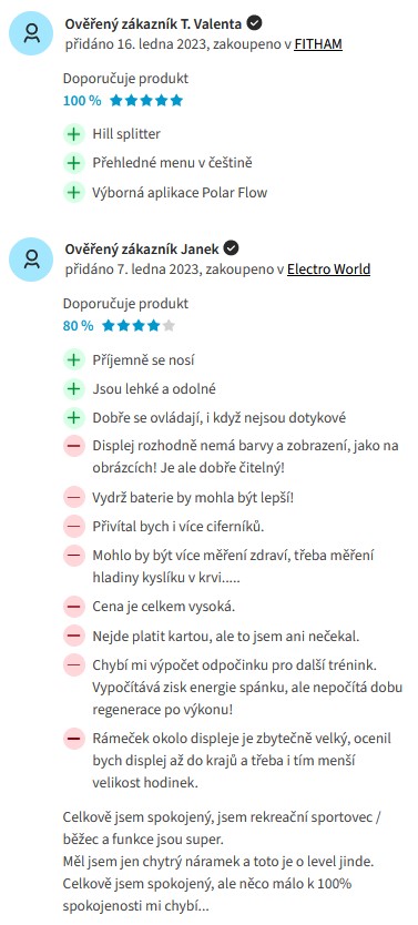 Recenze a zkušenosti se sporttesterem Polar Pacer Pro