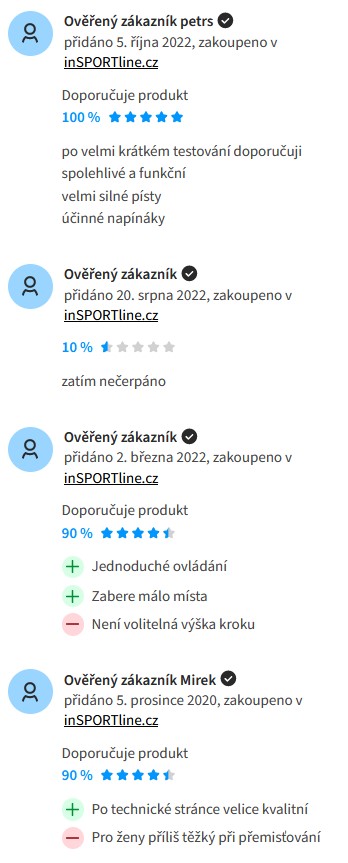 Recenze a zkušenosti se stepperem inSPORTline Active