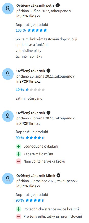 Recenze a zkušenosti se stepperem inSPORTline Active