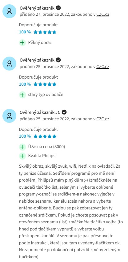 Recenze a zkušenosti s televizorem Philips 55PUS7506