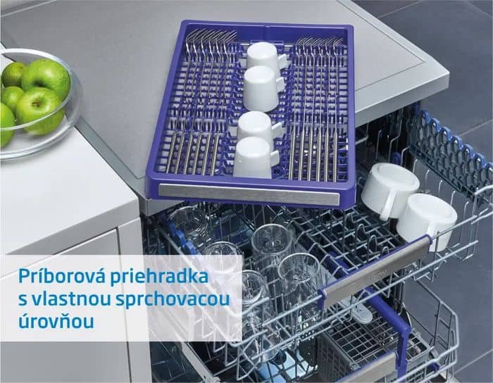 Beko DEN48520XAD přihrádka na příbory