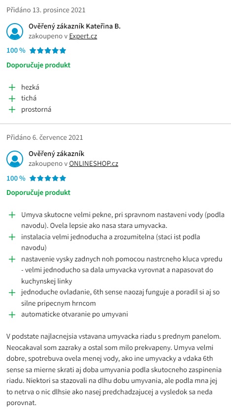 Recenze a zkušenosti s myčkou nádobí Whirlpool WBC 3C26 X