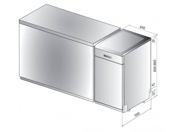 Whirlpool WSFO 3O34 PF X rozměry