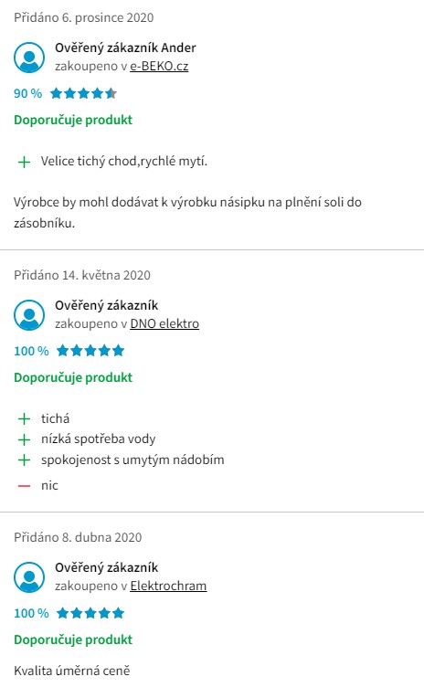 Recenze a zkušenosti s myčkou nádobí Gorenje GV520E10