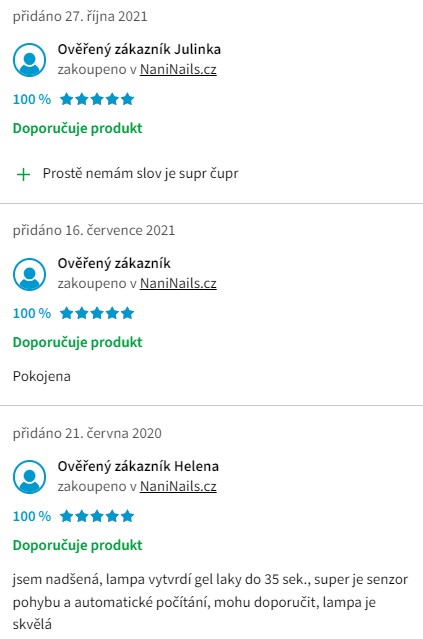 Recenze a zkušenosti s UV lampou na nehty Nani UV/LED