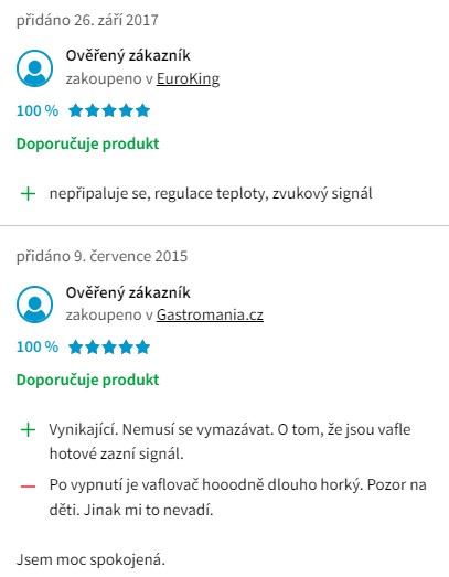 Recenze a zkušenosti s vaflovačem Graef WA 80