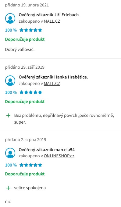 Recenze a zkušenosti s vaflovačem Tristar WF-2195