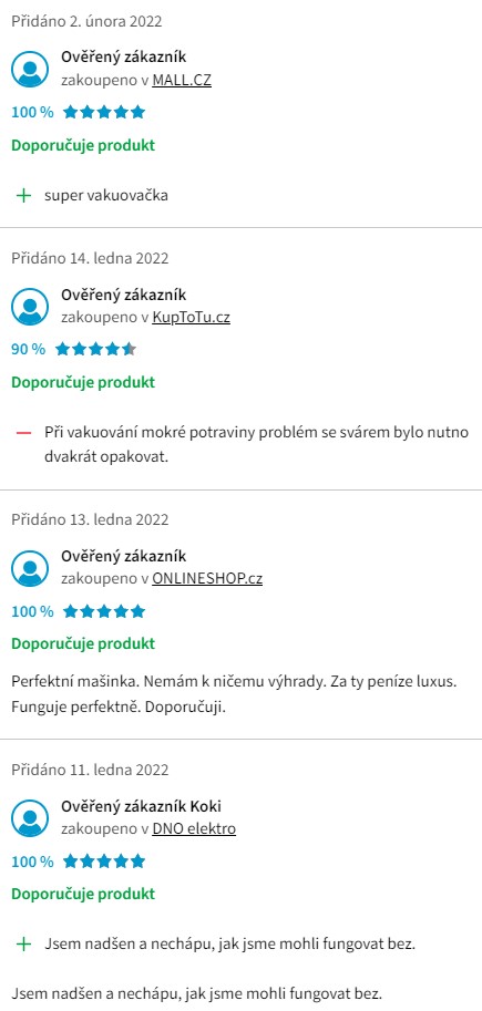 Recenze a zkušenosti s vakuovačkou Maxxo VM Profi