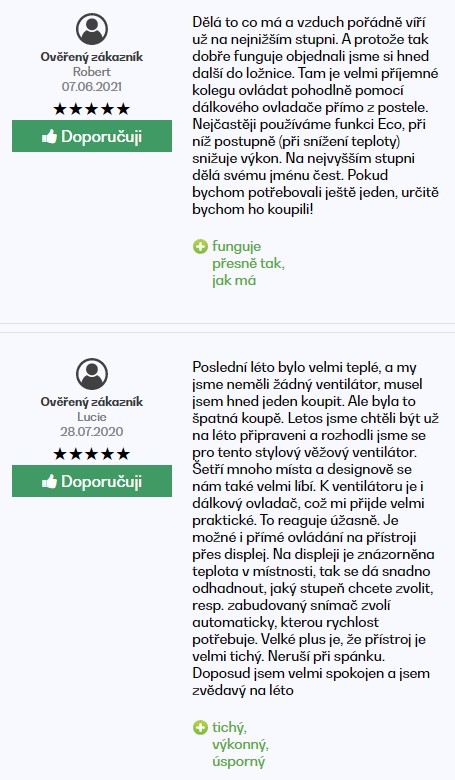 Recenze a zkušenosti se sloupovým ventilátorem Klarstein Twister