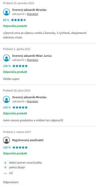 Recenze a zkušenosti se stropním ventilátorem Klarstein Valderama