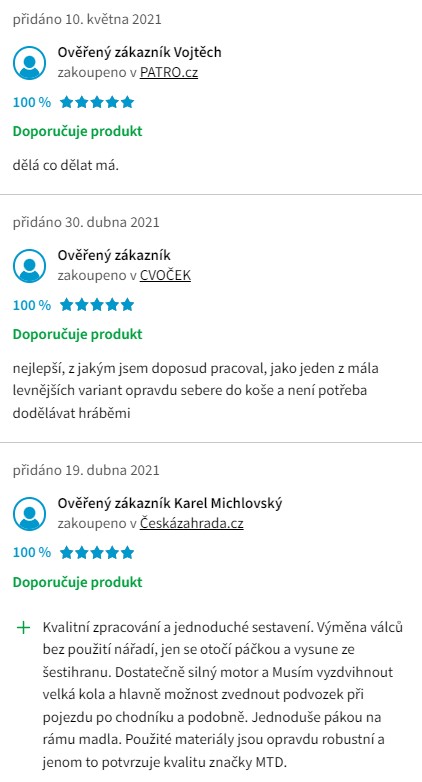 Recenze a zkušenosti s elektrickým vertikutátorem MTD Optima 37 VE