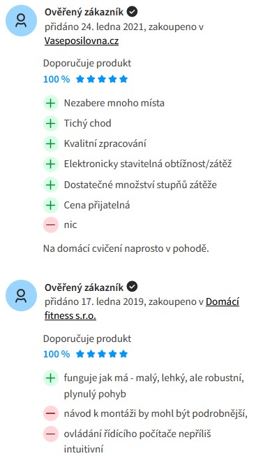 Extrémně široká paleta tréninkových programů