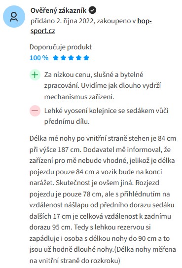 Recenze a zkušenosti s veslovacím trenažérem Hop-Sport HS-065AR Talon