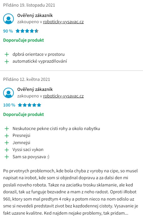 Recenze a zkušenosti s robotickým vysavačem s mopem iRobot Roomba s9+