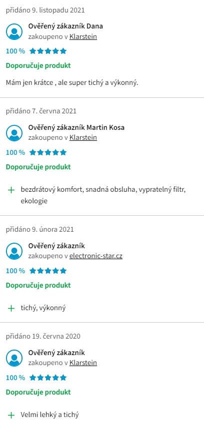 Recenze a zkušenosti s tyčovým vysavačem Klarstein Clean Butler 4G Silent