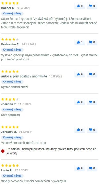 Recenze a zkušenosti s ručním vysavačem Concept VP4370