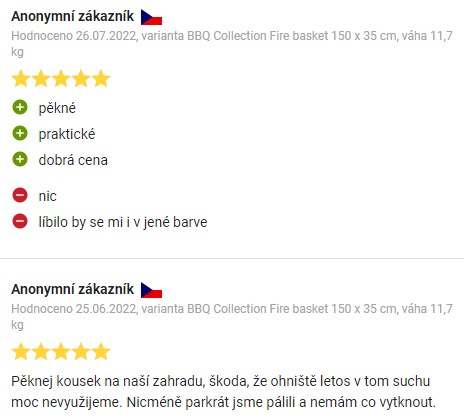 Recenze a zkušenosti se zahradním grilem BBQ Collection Fire Basket