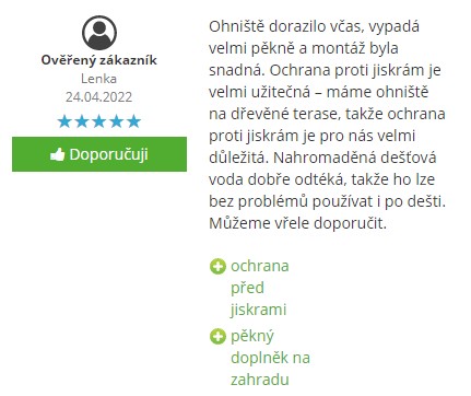 Recenze a zkušenosti s přenosným ohniskem Blumfeldt Versailles