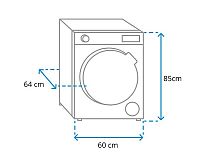 Whirlpool AWG 812 S/PRO rozměry