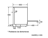 Bosch HLS59D320 rozměry
