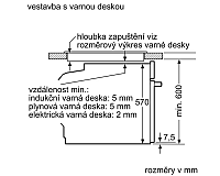 Bosch HRA574BB0 rozměry s varnou deskou