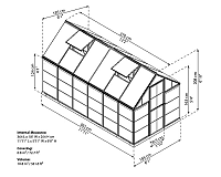 Palram Multiline 6 x 12 rozměry