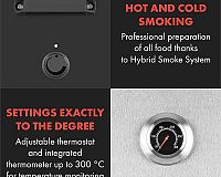 Klarstein Flintstone Steel teploty