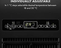 Klarstein Metrobreeze Rom rozsah teplot