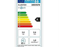 Klarstein Metrobreeze Miami energetický štítek